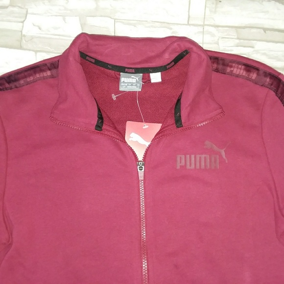 •Puma• rebel tape red track zip up hoodie - Picture 2 of 7
